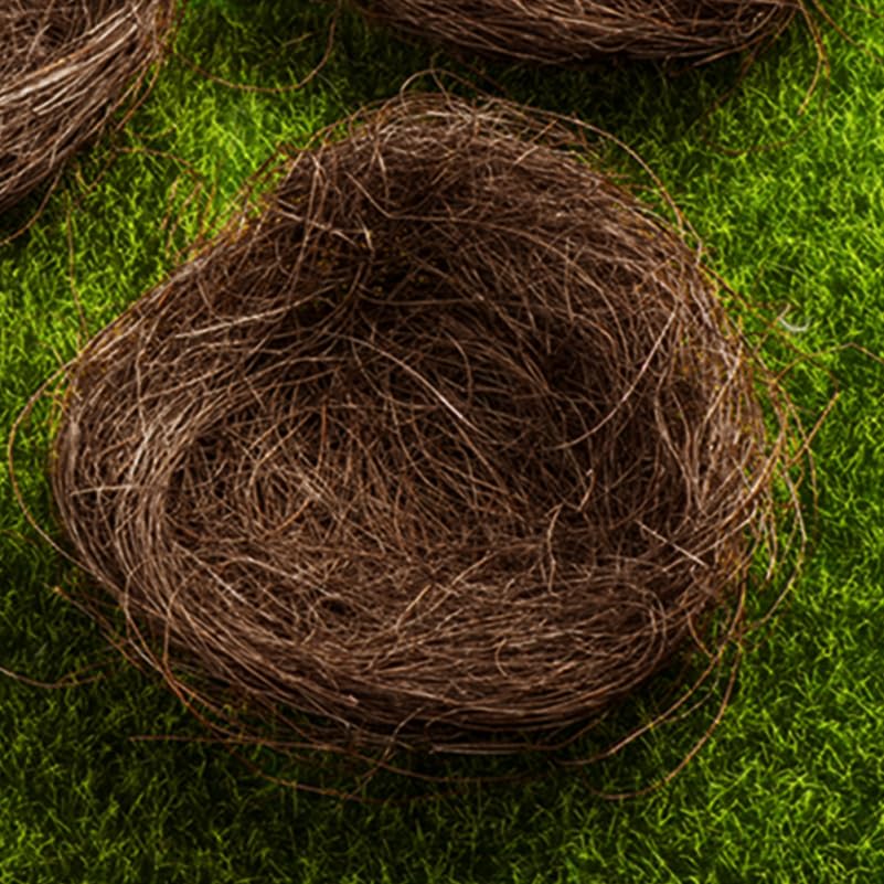 Image of 16-Pack Mini Bird Nest Decorations 2.75X2.75X1.96In Faux Bird Nests for Garden Easter Ornaments Photography Props Party Decor and Birdcage Accessories