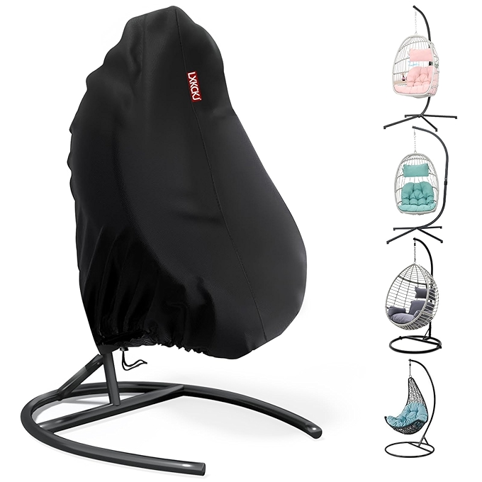 户外摇椅蛋椅罩 - 重型防水单人秋千椅套