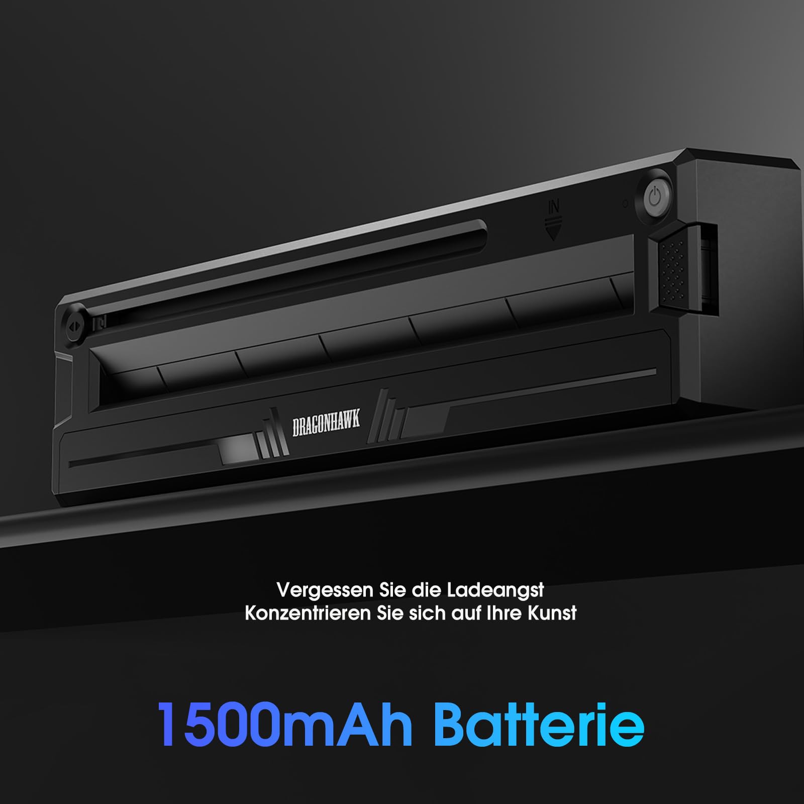 Dragonhawk Tattoo Schablonen Drucker Kabelloser Bluetooth für Smartphone & PC, tragbarer Thermodrucker, kompatibel mit Android, iOS, macOS, Windows – ideal für Anfänger & Profis