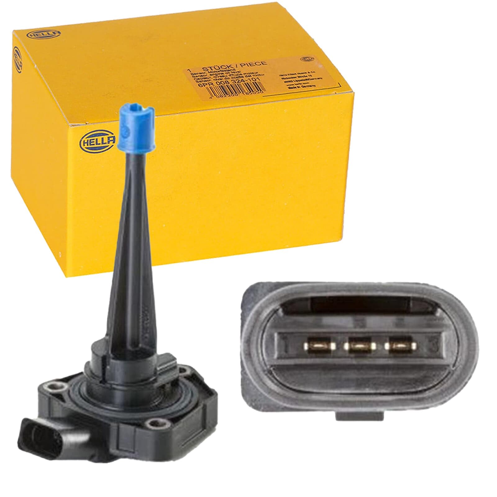 HELLA 6PR 013 680-061 Sensore, Livello olio motore, 3a... poli, con guarnizione | Compatibile con: AUDI A4 Allroad B8, A4 B8, A4 B8 Avant, A5, A5 Cabriolet, A5 Sportback, A6 C7, A6 C7 Avant, Q5