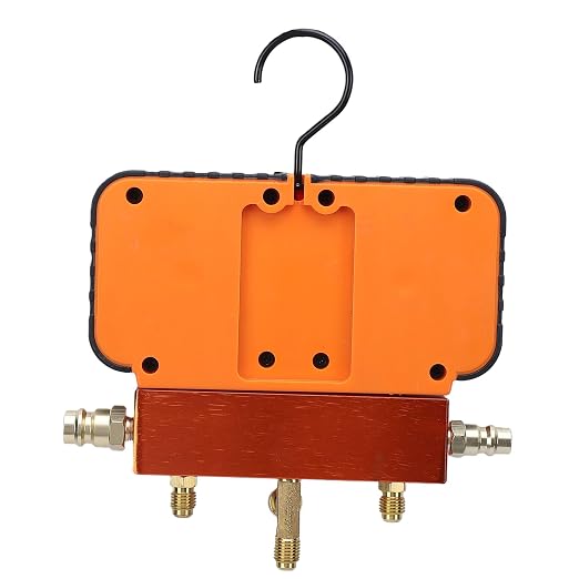 Manómetro para aire acondicionado con mangueras y aceite miniatura 6