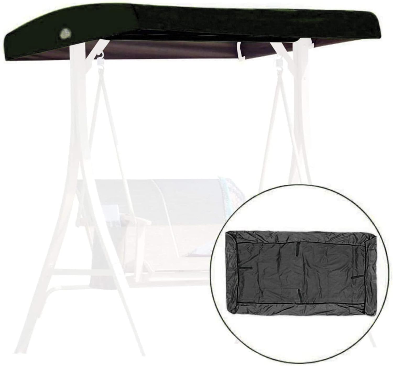 Swing Canopy Replacement Cover, Outdoor Patio Swing Canopy