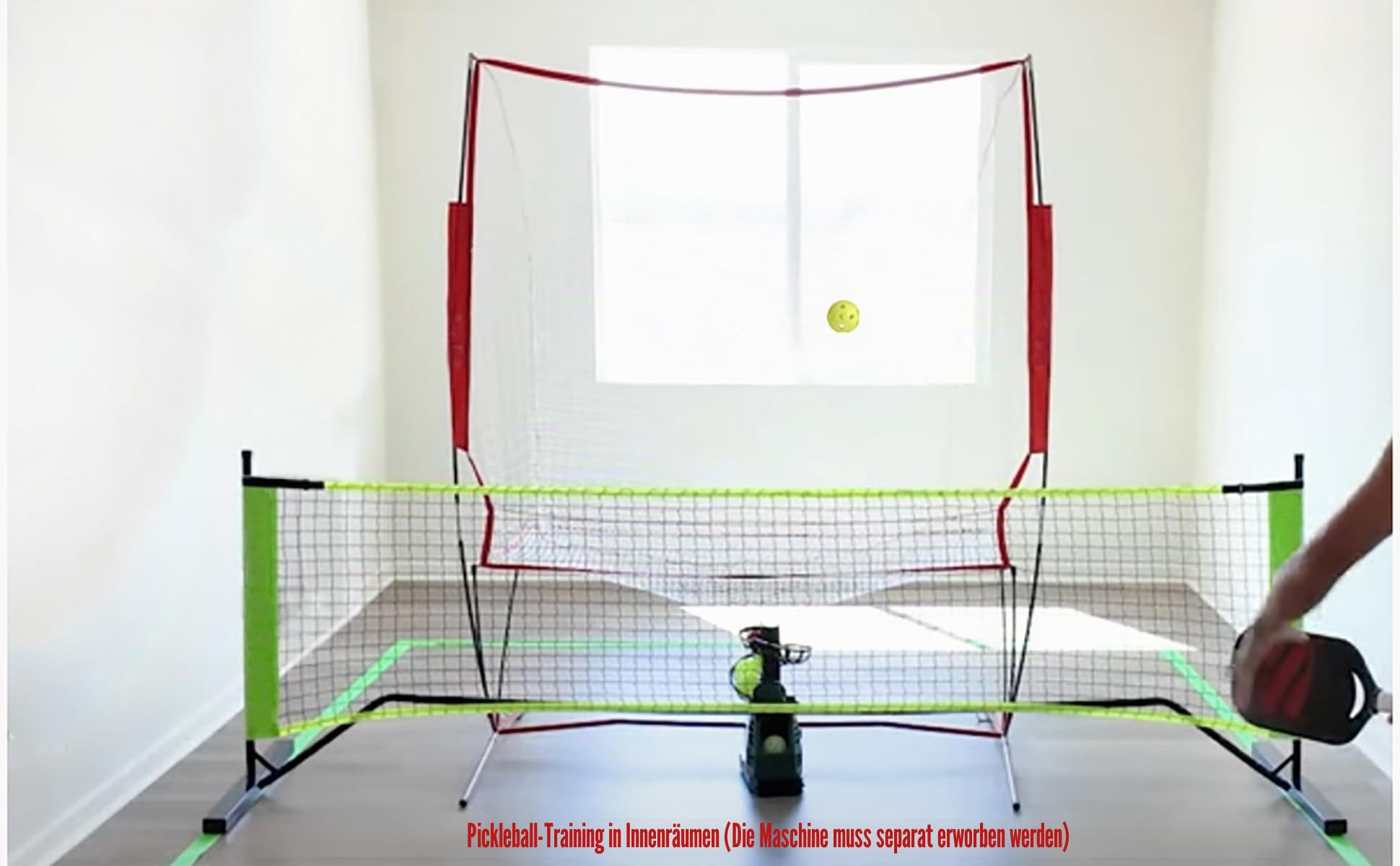 Netze für Tennisbälle Maschine (10 lb) Rückprallnetz für Tennisball&Pickleball Selbsttraining, tragbar und einfach zu demontieren,Geeignet für Wurftraining mit Ballmaschinen drinnen und draußen