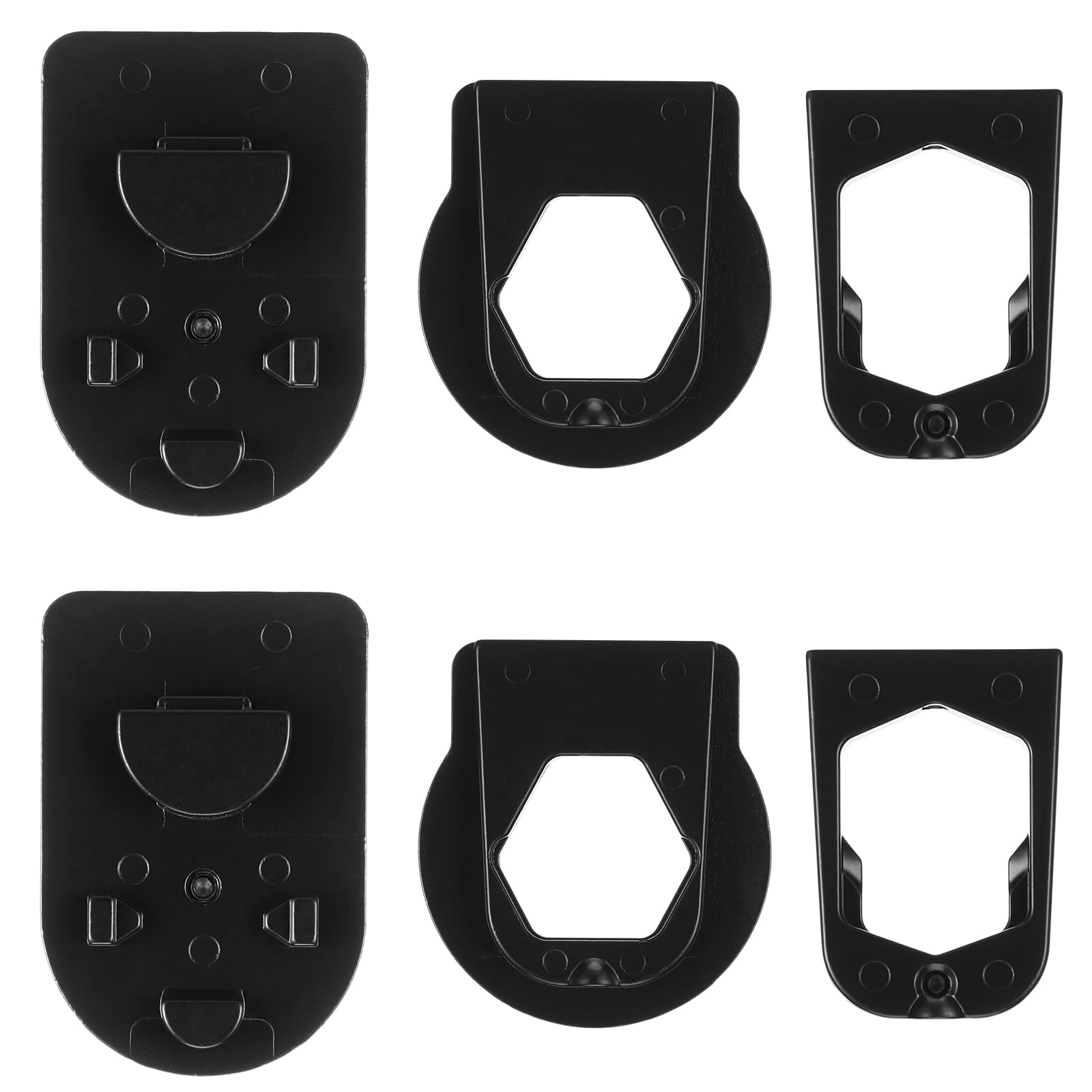 Shimeyao 6 Pcs Rear View Mirror Three Metal Bracket Adapters Rear View Mirror Bracket Adapter to Fit Other Oscillating Accessories