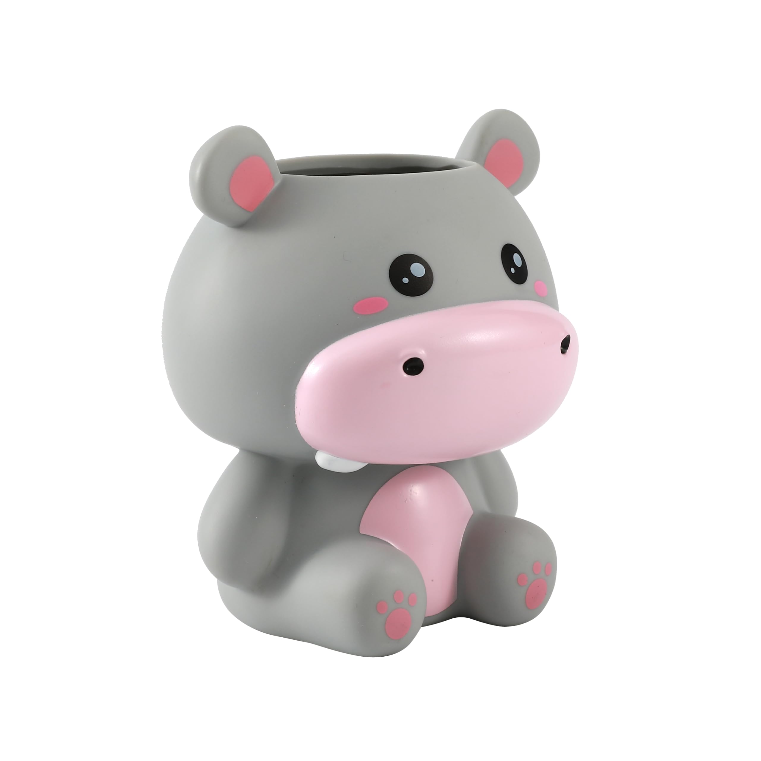 I-TOTAL - 3D Pen Holder - Kawaii Style Desk Organizer for Pens and Accessories, Gift Idea (HIPPO) - Image 3