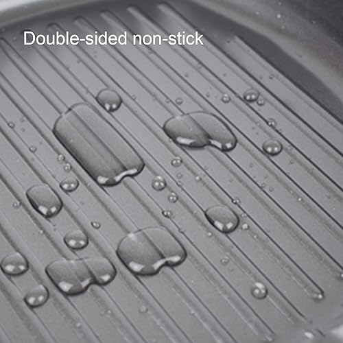 Miniatura 9 de Sartén de acero al carbono, sartén antiadherente con mango de haya plegable, sartén dividida reutilizable, sartén de ahorro de energía para el hogar