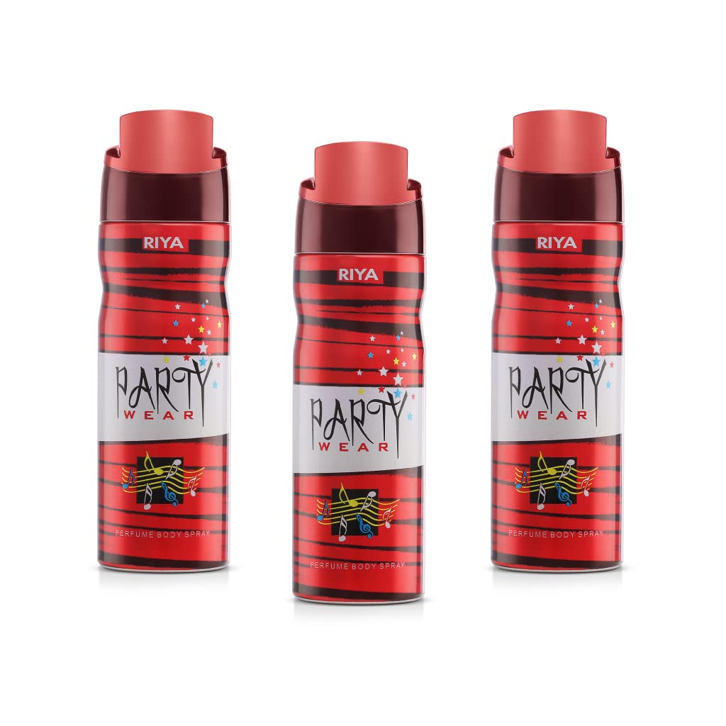 Riya Unisex Body Spray Deodorant Pack Of 3 200 Ml Each-image-1