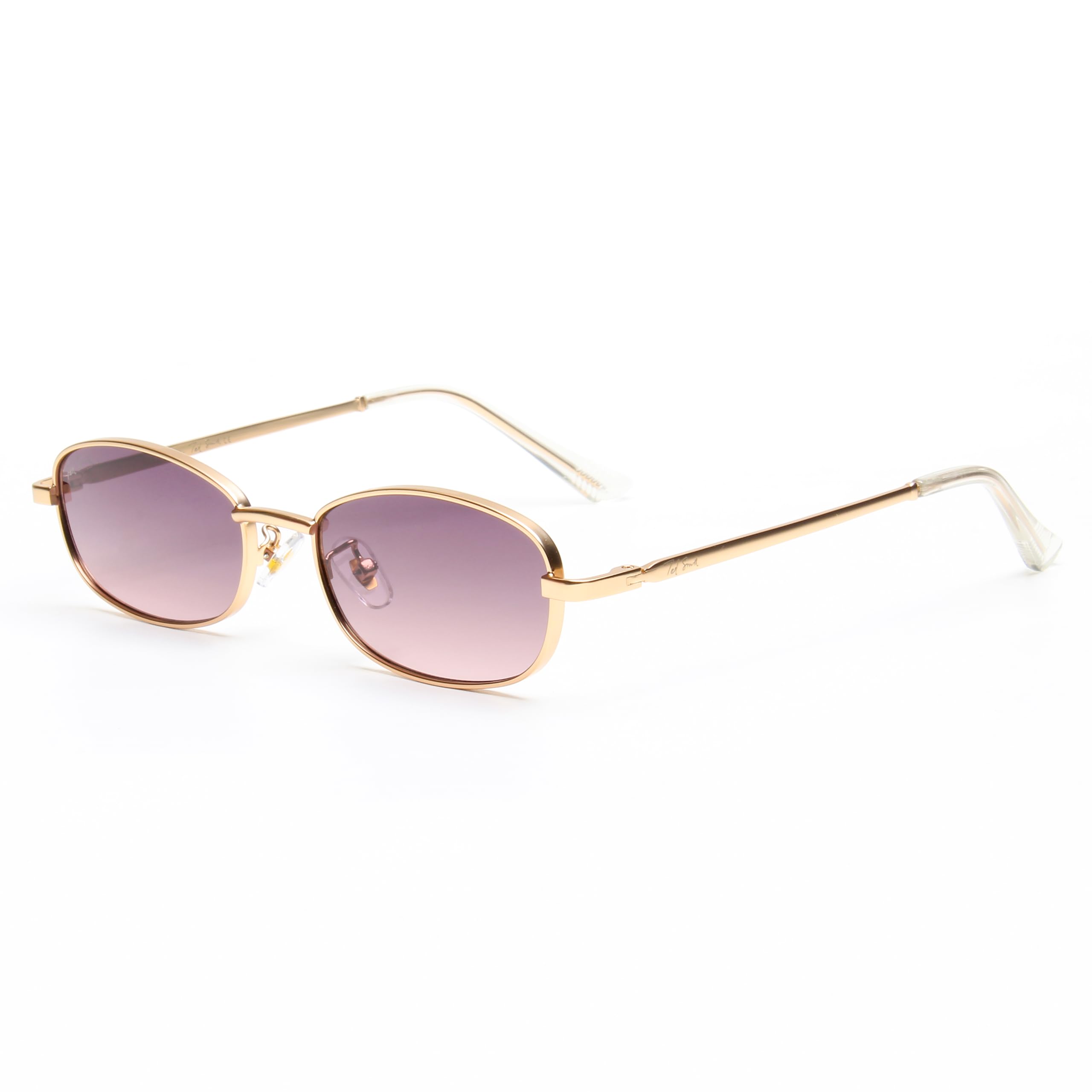 ted smith | Purple Oval Sunglasses | 100% Uv Protected | Men & Women-picture-3