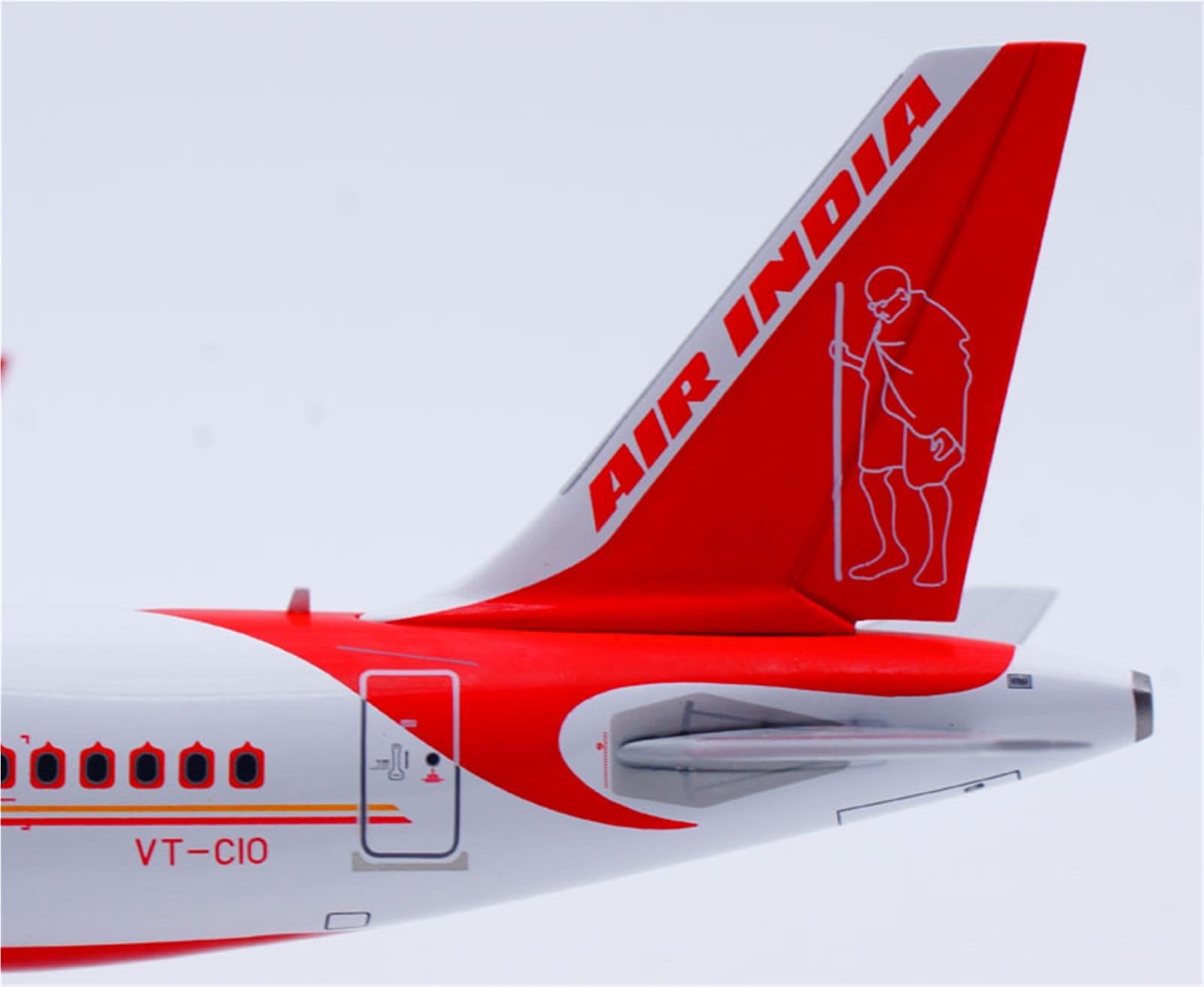 Vantor Repliki modeli samolotów 18CM 1/200 zestaw modeli do składania samolotu dla Air India A320neo VT-CIO Gandhi na dużą skalę Diecast miniatura