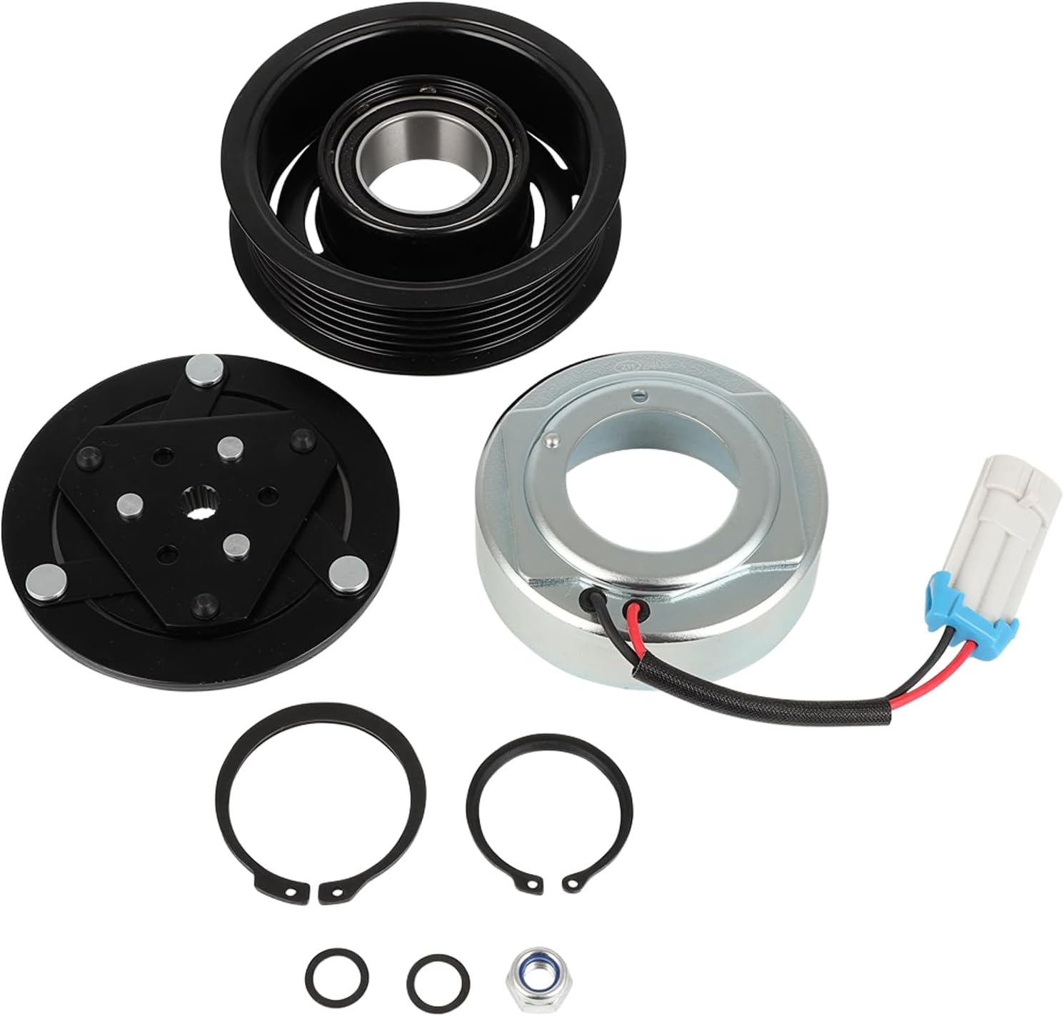 SCITOO AC Compressor Clutch Fit for Chevrolet Sonic 1.6L 2013-2017, for Chevrolet Sonic 1.8L 2013 2014 2015 2016 2017 2018