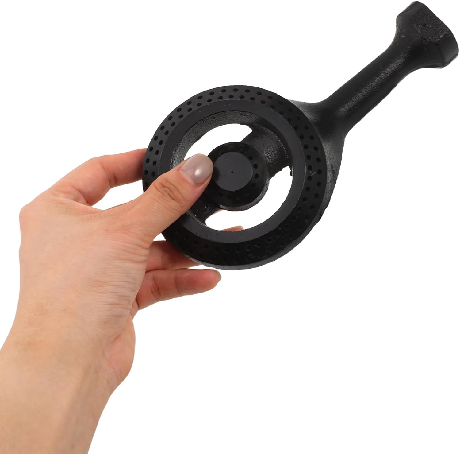 jojofuny Cast Iron Gas Burner Head Replacement for Portable Gas Stove and Kitchen Stove with Even Heat Distribution and Nonslip Bottom for Outdoor Camping and Kitchen Use