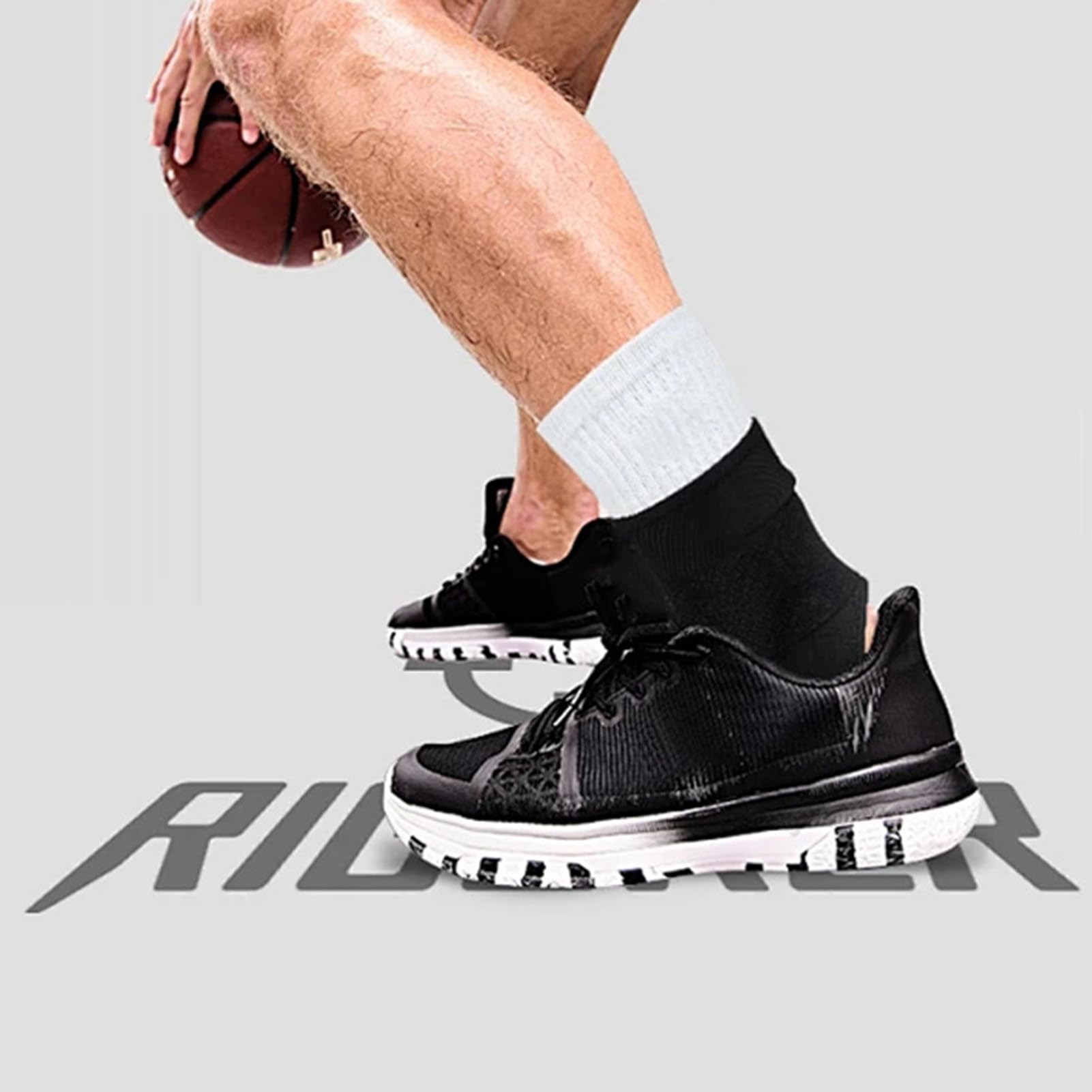 Leadrop Tobillera engrosada vendaje deportivo protector doble capa cilindro punto bandas elásticas anticolisión fútbol rugby