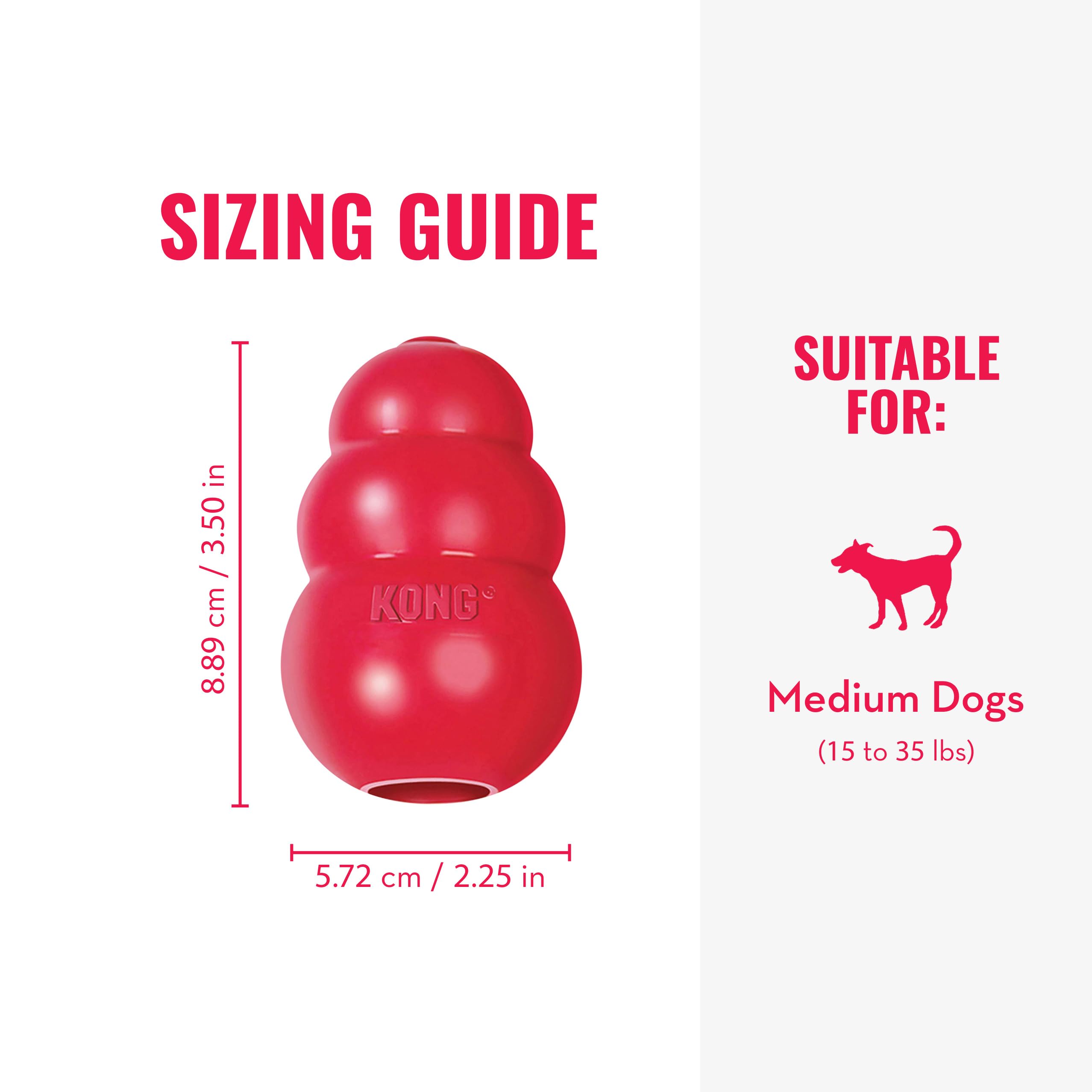 Pet Supplies : Pet Chew Toys : KONG Classic Stuffable Dog Toy - Fetch &  Chew Toy for Dogs - Treat-Filling Capabilities & Erratic Bounce for  Extended Play Time - Durable Natural