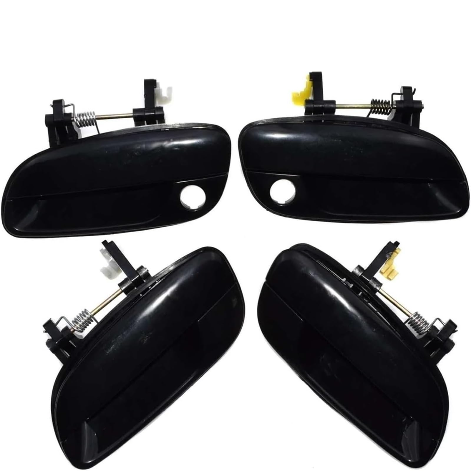 Glymzoi Exterior Set Of 4Pcs Car Exterior Door Handles Car Rear Tailgate Handle For Hyundai For Elantra 200-2006 4Pcs Interior/Exterior Door Handles