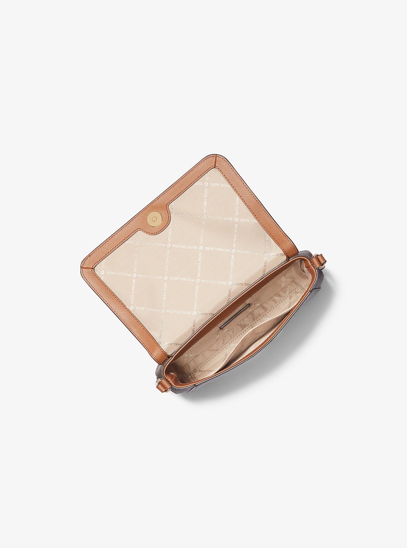 Michael Kors Torba na ramię brązowa 22 x 15 x 5 cm skóra nowa, brązowy