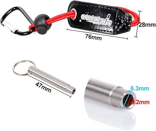 Miniatura 2 de Removedor de rodamientos de metal, 1 clip de cinturón Yoyo con gancho de metal, accesorios de bola de Yoyo