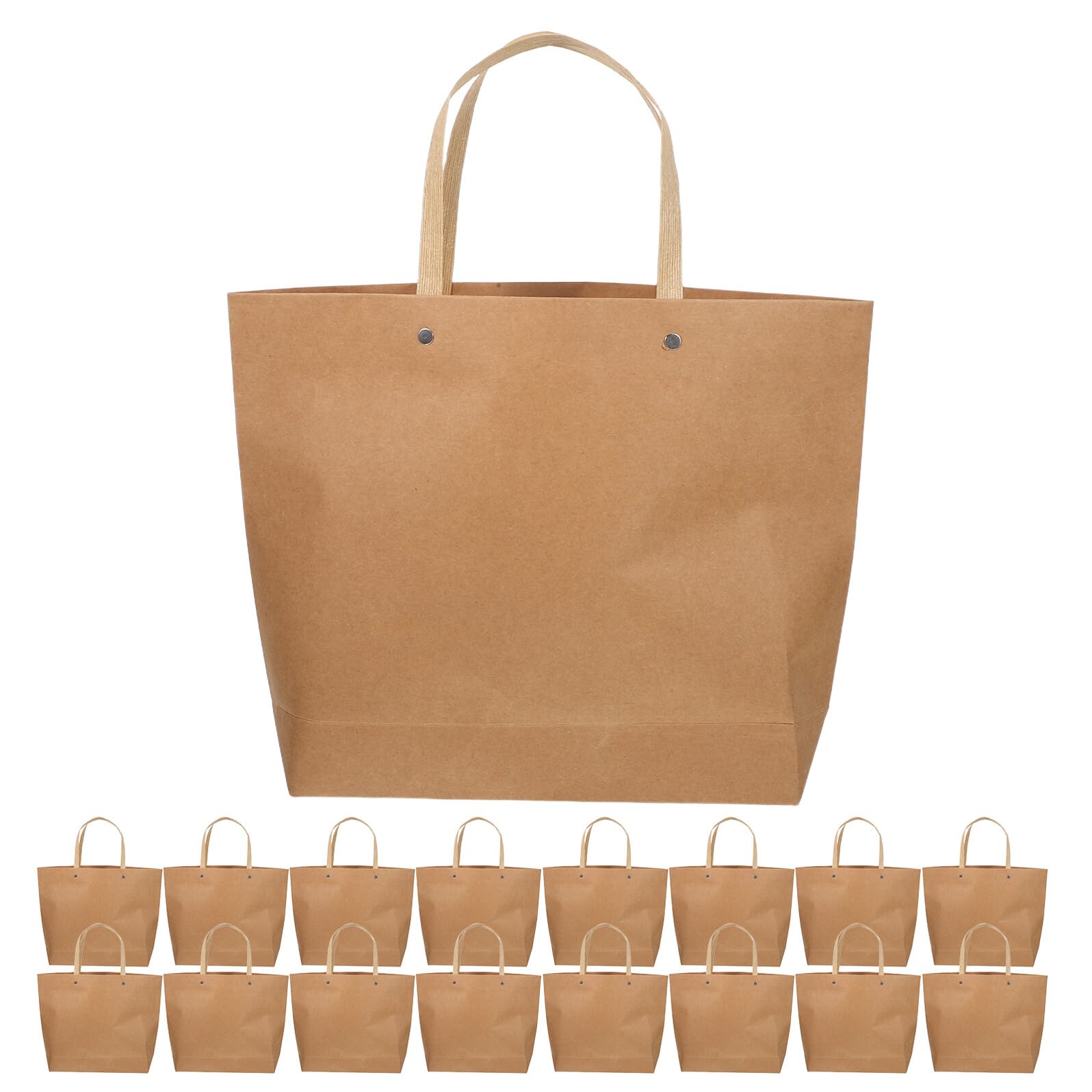 DIKACA 25 Szt. Szt Brązowych Papierowych Torebek Kraft Prezenty i Kwiaty Uniwersalne Woreczki Party Favor Opakowania Przyjęcia Shower i Sklepowe Zakupy Retro Styl Vintage