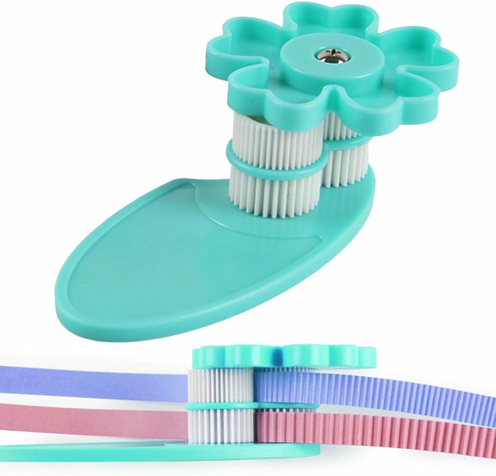 Kit per macchina da taglio per quilling, macchina per rollare manualmente con nappe con larghezza regolabile da 0,3 a 4 mm, penna elettrica per quilling, strumenti a rullo regolabili, per lezioni di