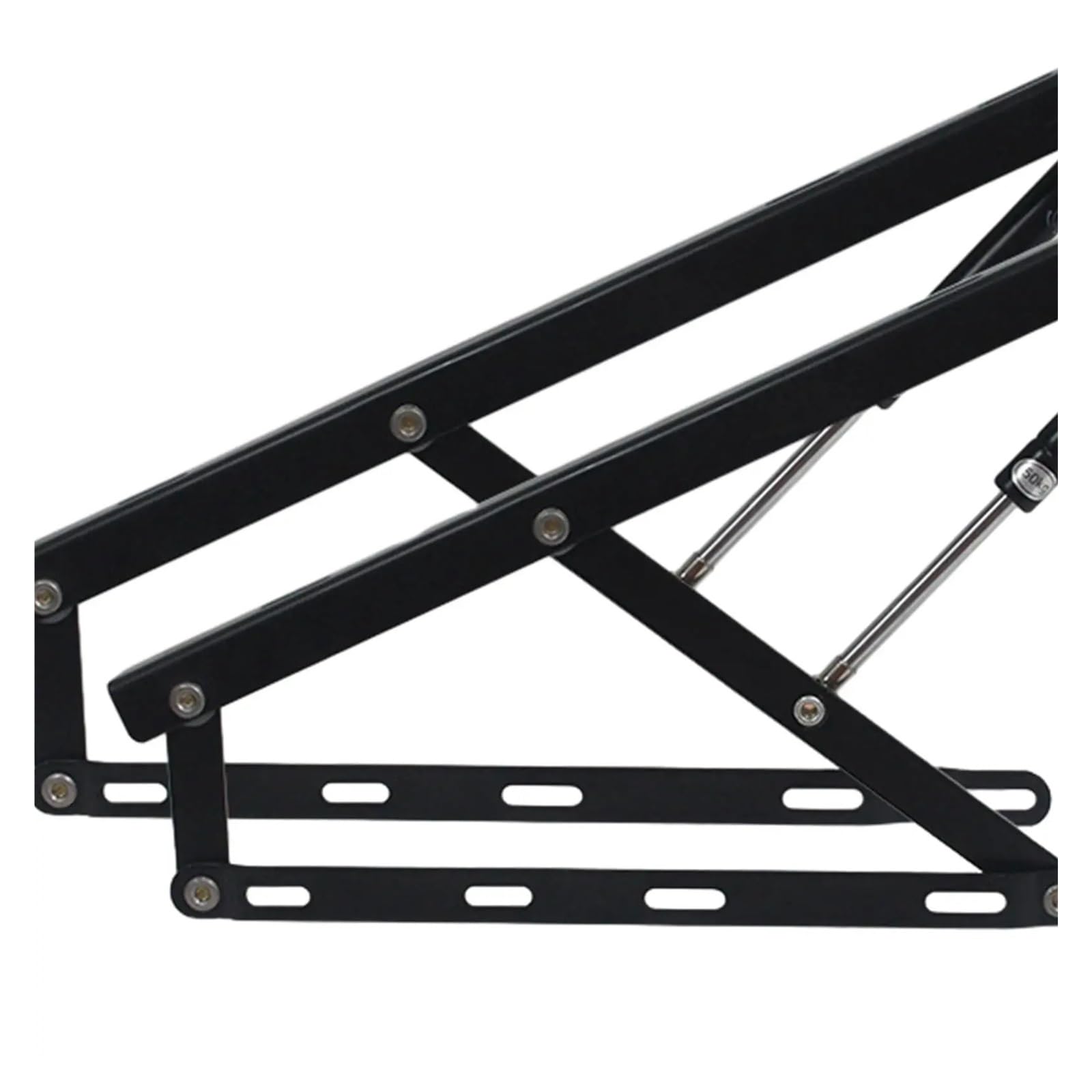 Bisagra de almacenamiento elevable de 2 piezas for cama, herrajes for muebles de bricolaje, mecanismo de almacenamiento for sofá plegable, bisagra con resortes de gas for banco de almacenamiento