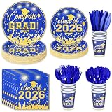 175PCS Graduation Plates and Napkins Set...
