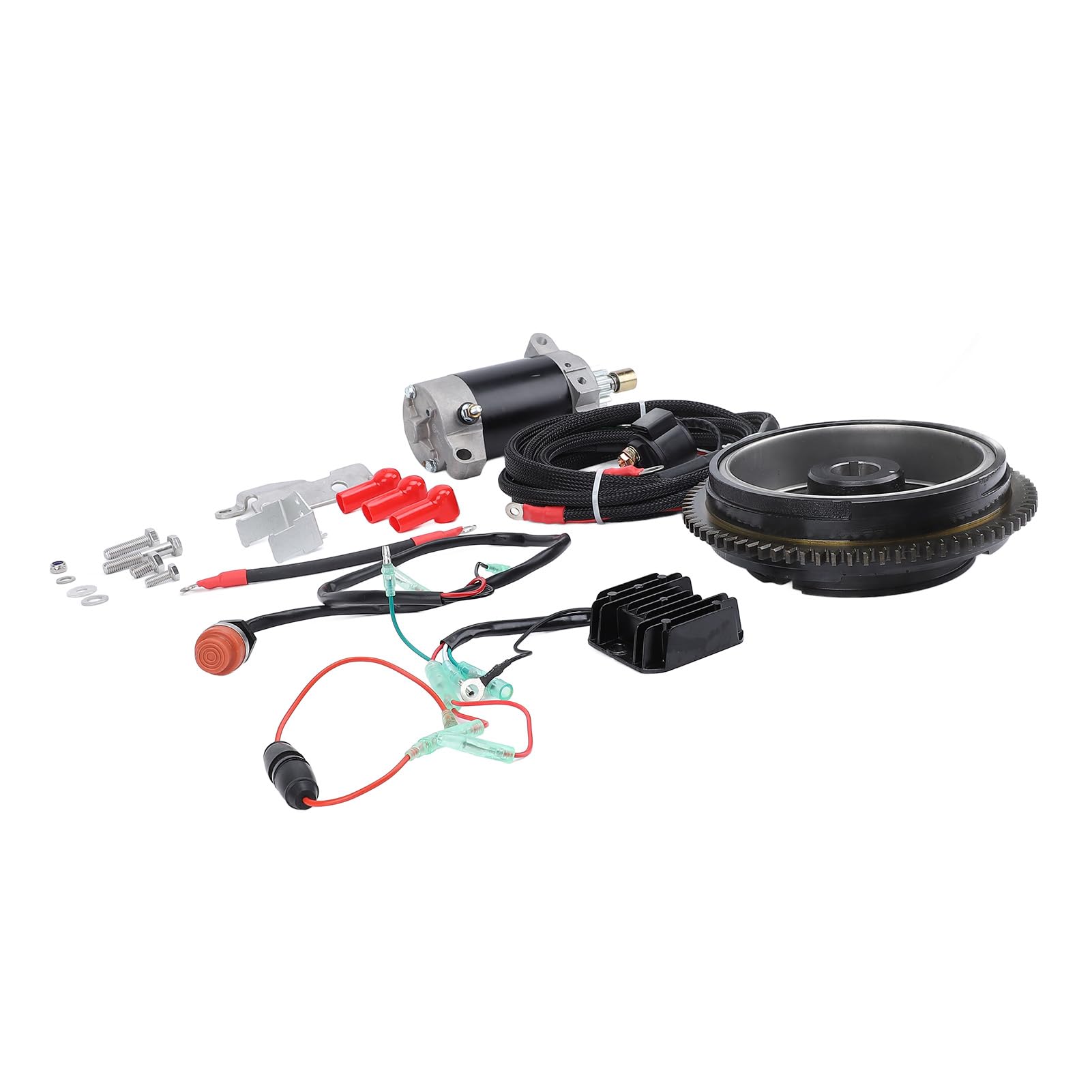 Kit di avviamento per motore fuoribordo Sostituzione professionale dell'avviamento del motore elettrico durevole per gli appassionati di da diporto con motore fuoribordo a 4