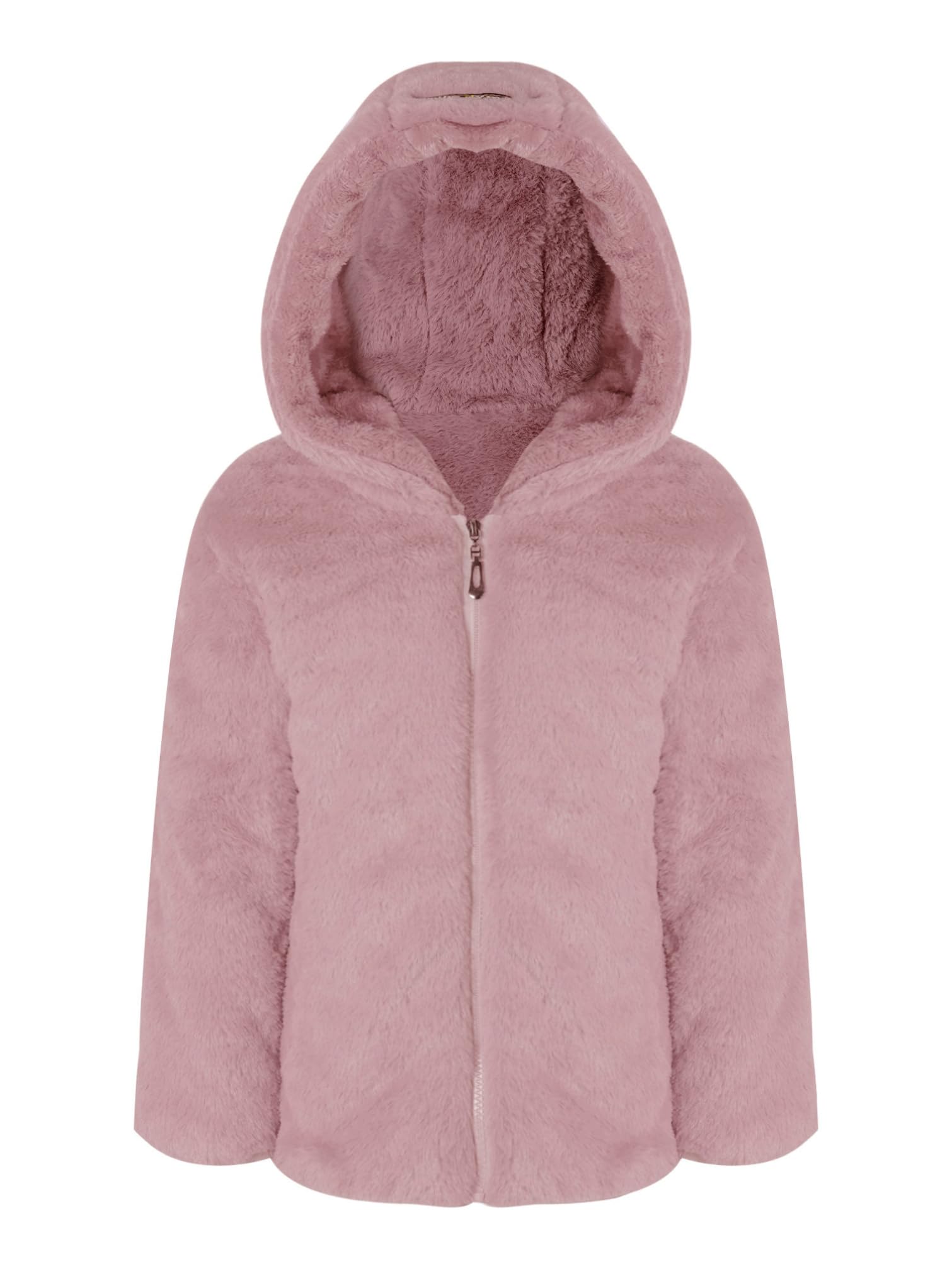 YiZYiF Cappotto con Cappuccio Ragazze Invernale Elegante Giubbotti in Finta Pelliccia Faux Caldo e Spesso Antivento Giacca Parka Imbottito Manica Lunga per Bambine
