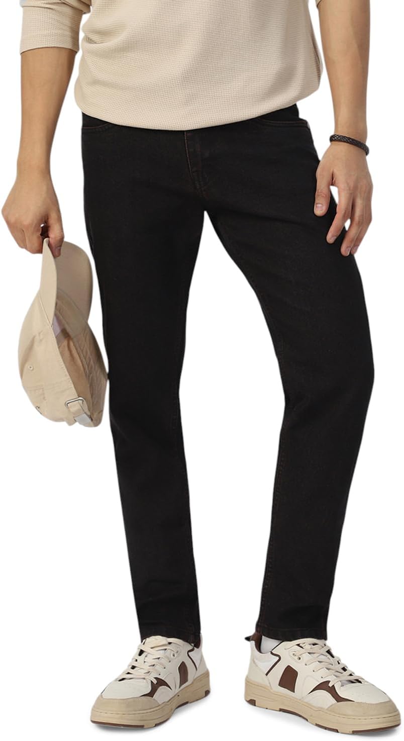 Urbano Fashion Men's Slim Fit Mid Rise Washed Jeans Stretchable