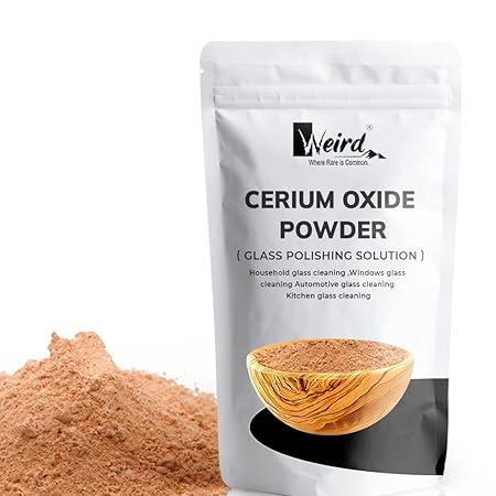 Cerium Oxide Glass Polishing Powder 125 Gm For Toughened and Tempered Glasses, Polish Glass, Multipurpose Uses For Glass Cleaning, High Grade Solution for your Polishing Needs