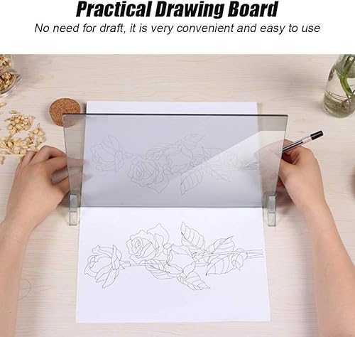 Miniatura 2 de Tablero de dibujo impermeable, tablero de dibujo acrílico, tablero de dibujo, reflejo de espejo de boceto, utiliza la proyección para dibujar la