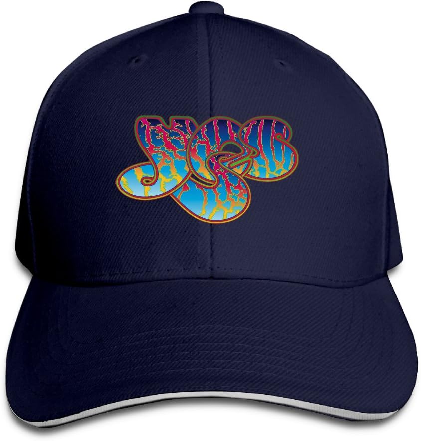 Yes Chris Squire Jon Anderson Rock Band Sandwich Cap Trucker Tats Vintage White