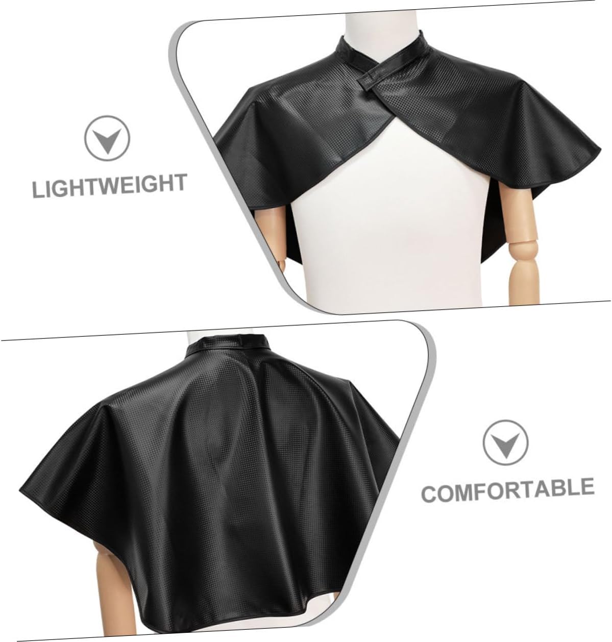 Garneck Hair Dye Cape for Hair Coloring and Haircuts 2pcs Black Salon Styling Capes Waterproof Professional Barber Aprons for Adults Hairdresser Use