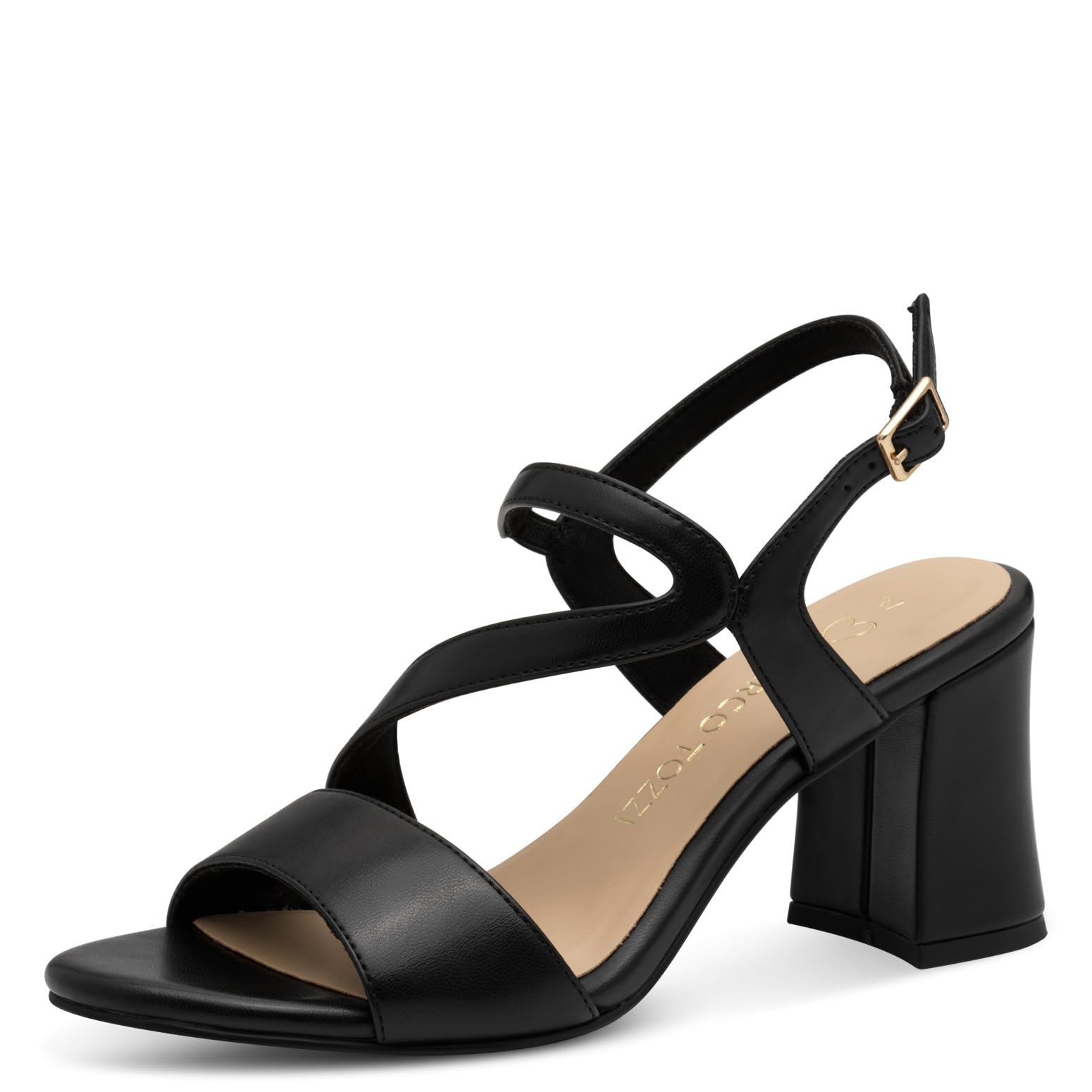 MARCO TOZZI Women's 2-28376-44 Heeled Sandals, black, 7 UK