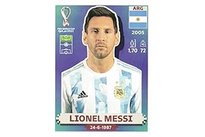 Panini World Cup Argentina Lionel Messi Soccer Sticker