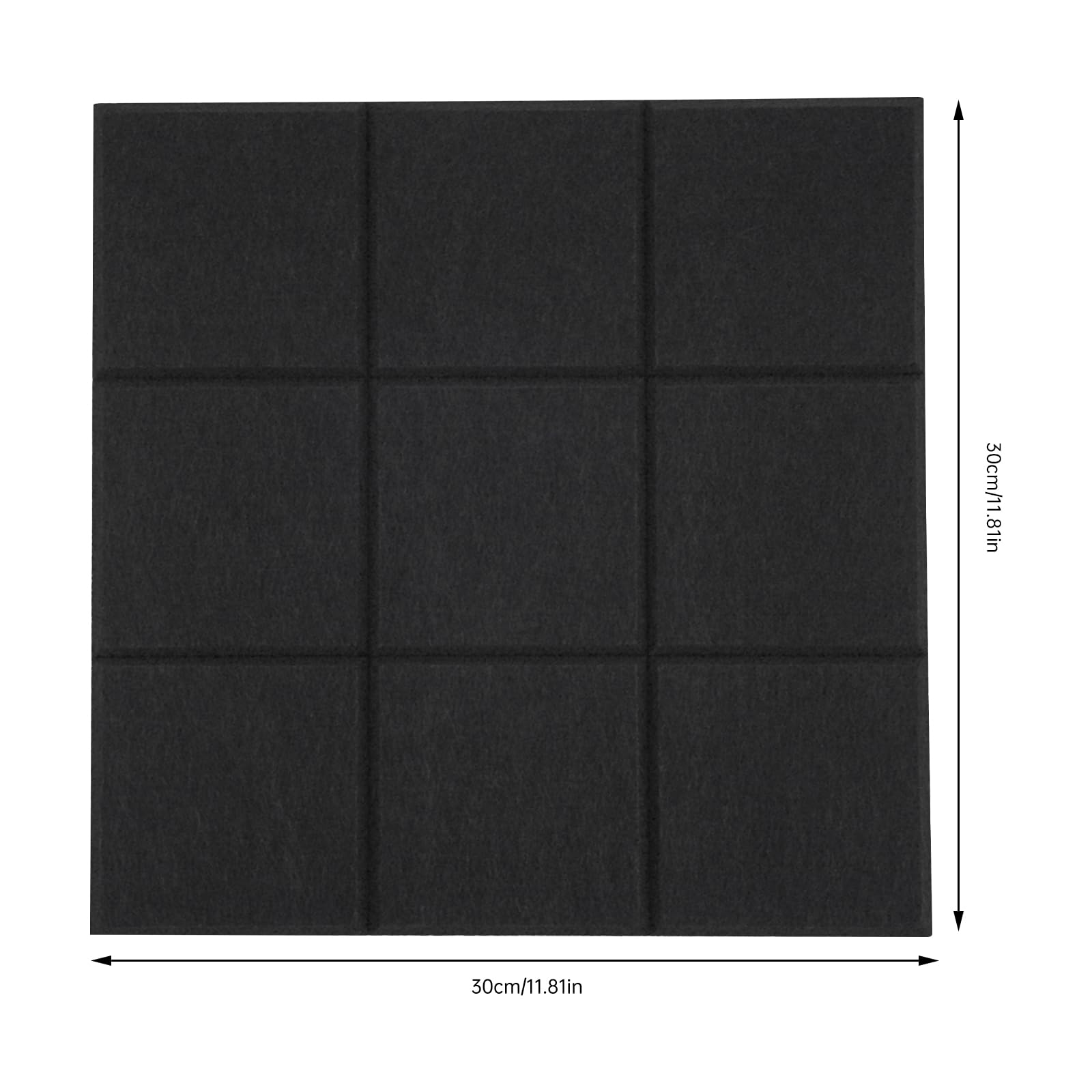 Filcowa tablica na notatki, samoprzylepna, grubość 9 mm, tablica do przypinania, do biura, szkoły, domu, zestaw 6 sztuk, 30 x 30 cm