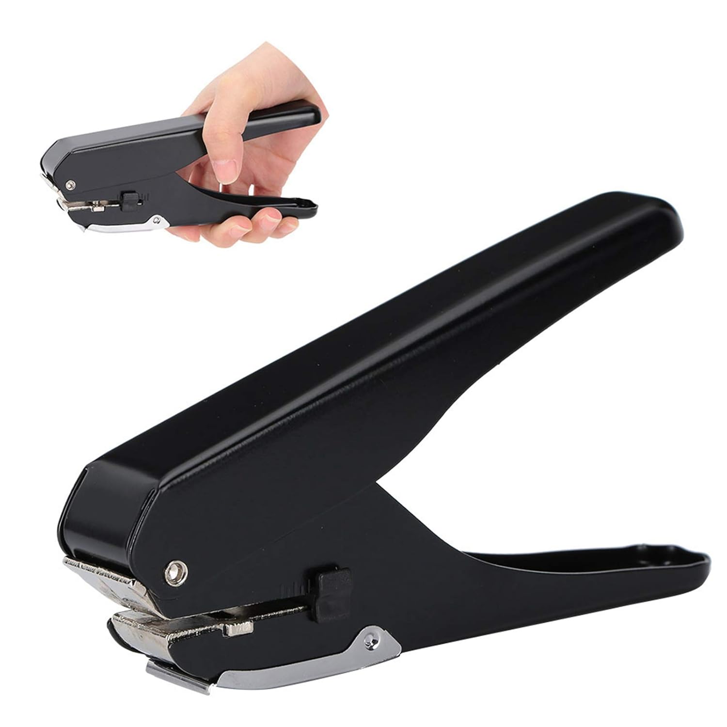 GAESHOW Slot Puncher, HeavyDuty Slot Punch, Handheld Badge Hole Puncher, All Metal ID Card