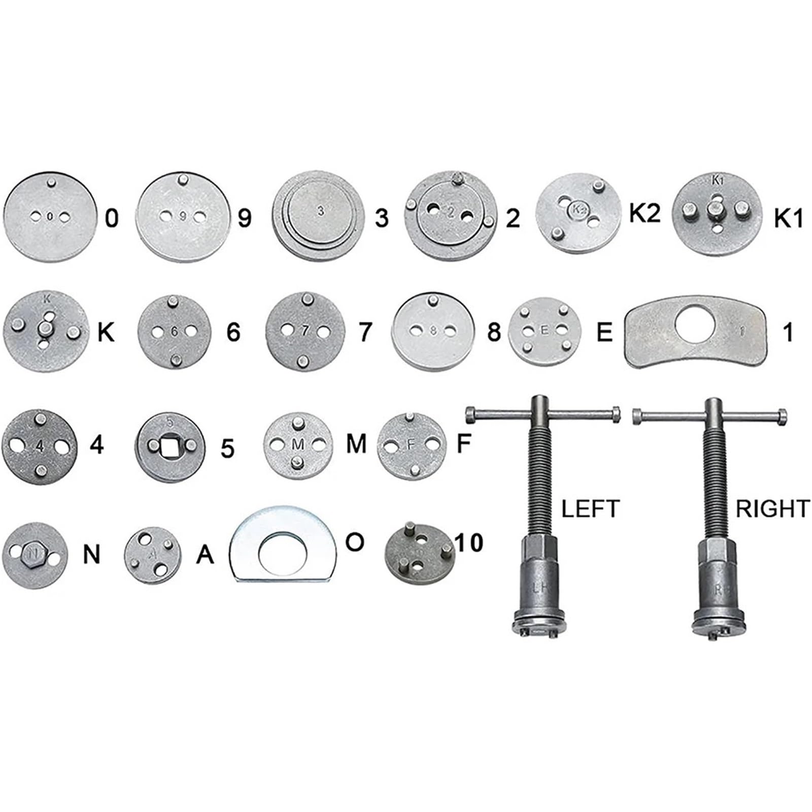 freno de tambor Herramienta Ajustador freno de ta Kit De 22 Piezas Pinza Freno Disco Universal Para Coche, Compresor Pistón Viento, Apto Para La Mayoría Las Herramientas