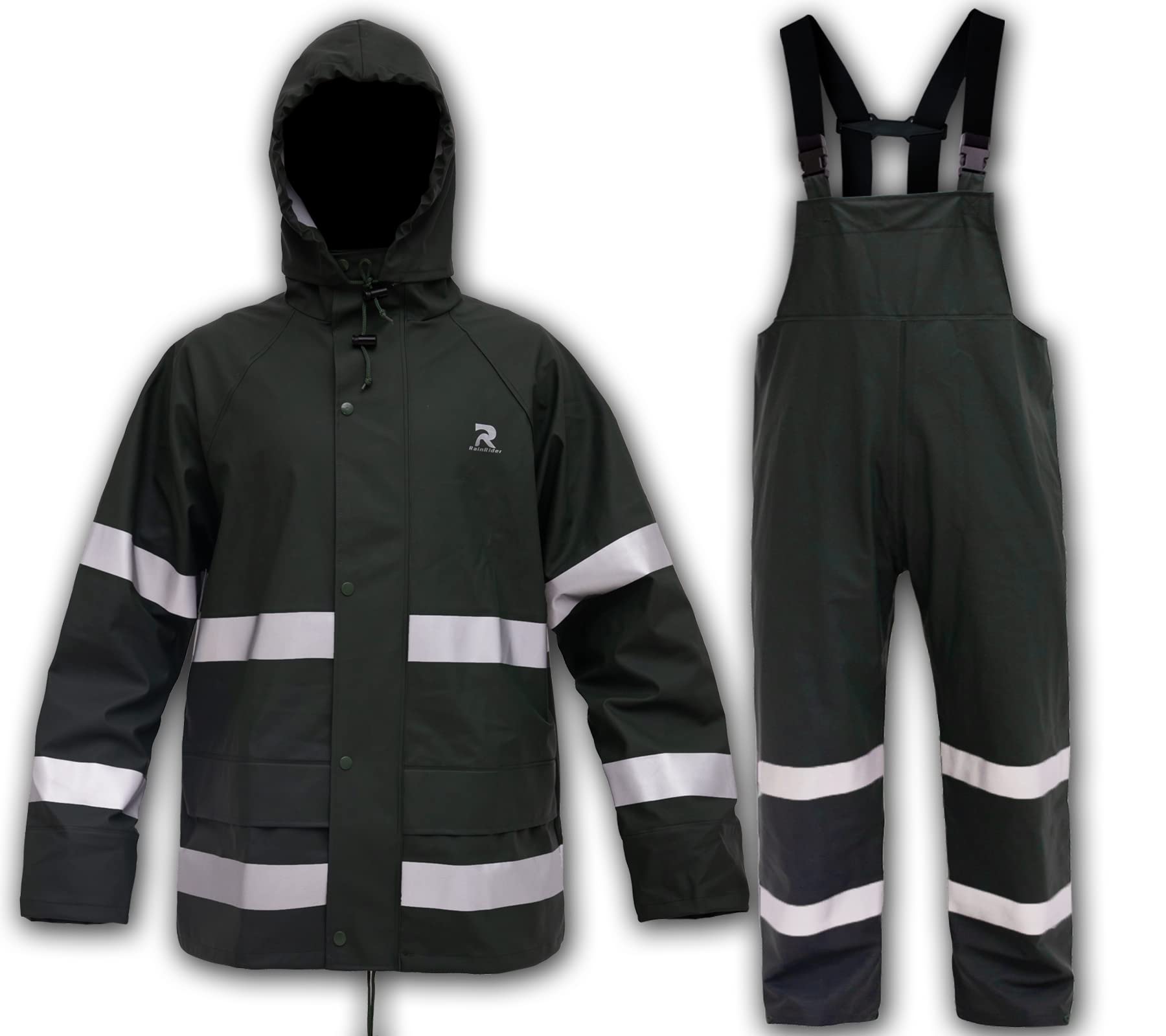 Rain Suits for Men Waterproof Rain Jacket Coat Pants Heavy Duty Women Fishing Rain Gear Workwear