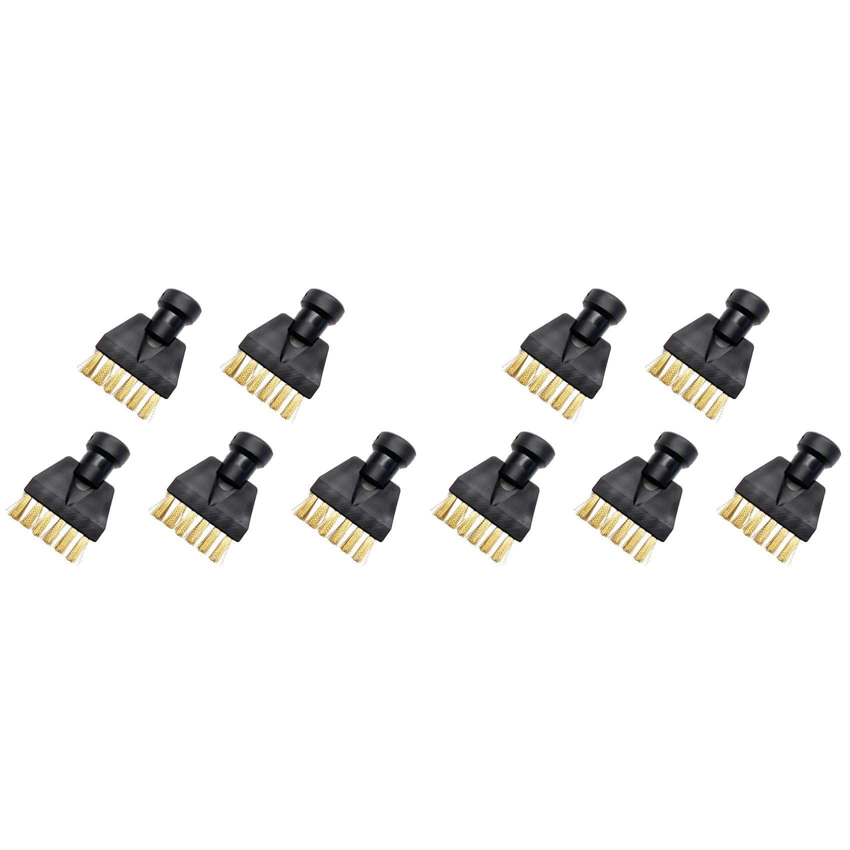 Hndhbfgrt 10X for SC1 SC2 SC3 SC4 Flat Copper Brush Cleaning Brush for Steam Cleaner Attachment Adapter Cleaning Nozzle