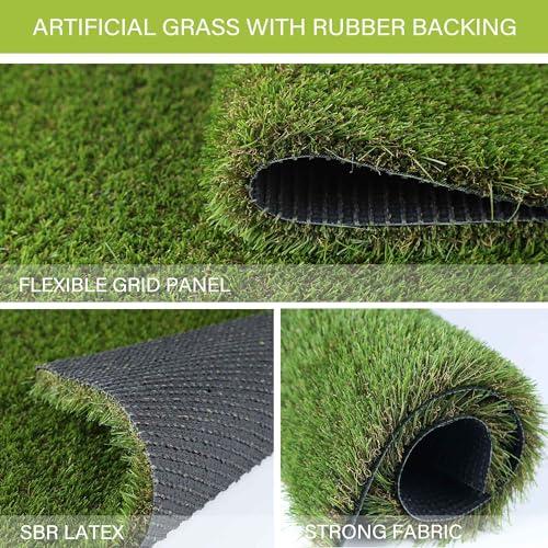 Image of SUNTURF Dog Grass Pads 4x13FT Artificial Grass Pee Pads for Dogs Potty Fake Grass Rug Turf Mat for Dogs Training Indoor Outdoor Garden Lawn Artificial Grass Rug