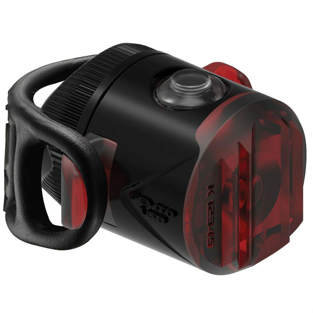 Lezyne Femto Drive USB Rear Cycling Light - Black, 5 Lumen/Rechargeable Battery Bright LED Dark Night Red Tail Be Seen Traffic Bike Cycle Commute City Street Safety Mountain Road MTB Ride Accessories