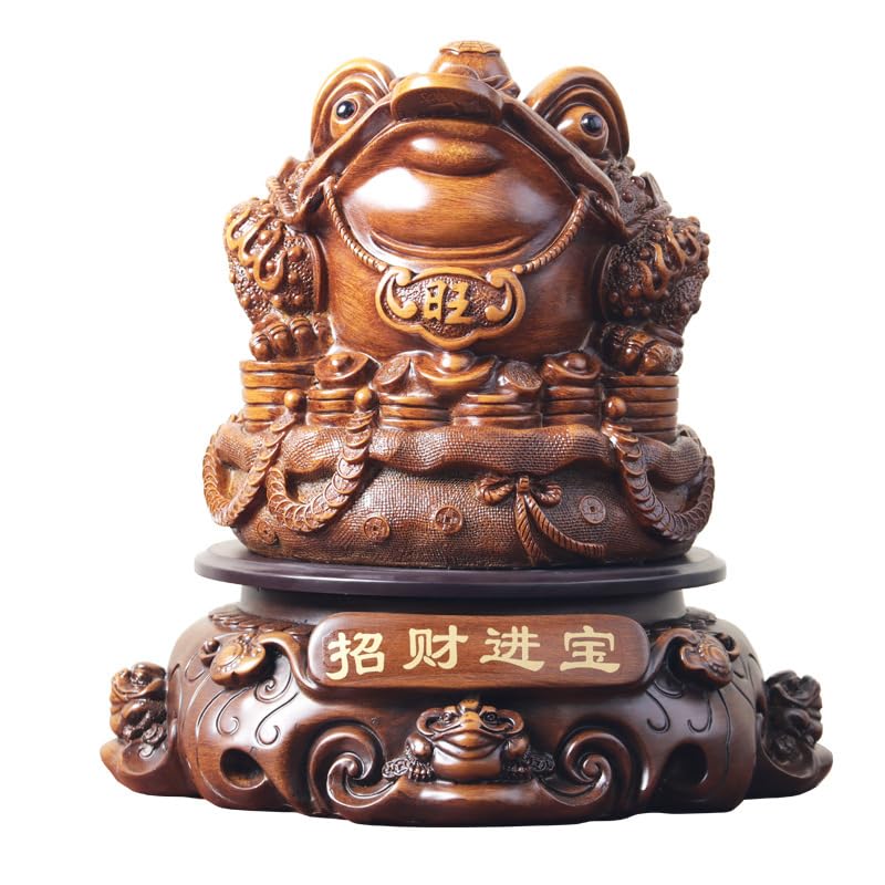 Amazon.com: Thcbme 招财进宝金蟾摆件三脚金蟾蜍蛤蟆领导送礼高档