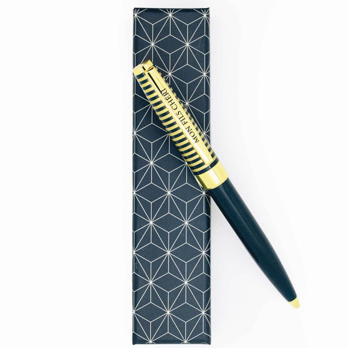 Draeger Paris Kugelschreiber „MON FILS CHERI“ – Personalisiertes Geschenk Mit Box – Elegant & Praktisch