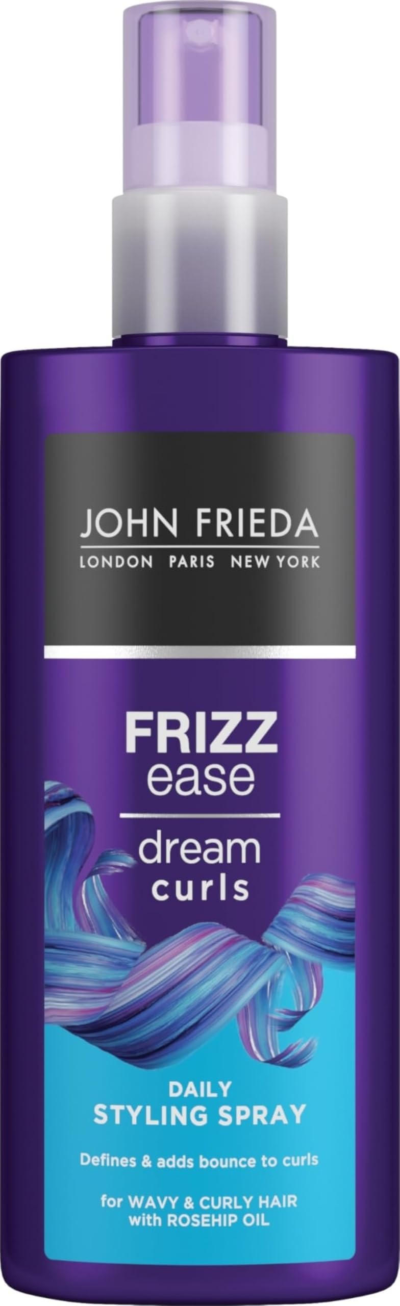 John Frieda Frizz Ease Dream Curls Daily Styling Spray, Curl Reviving Spray for Curly and Wavy Hair, 200 ml