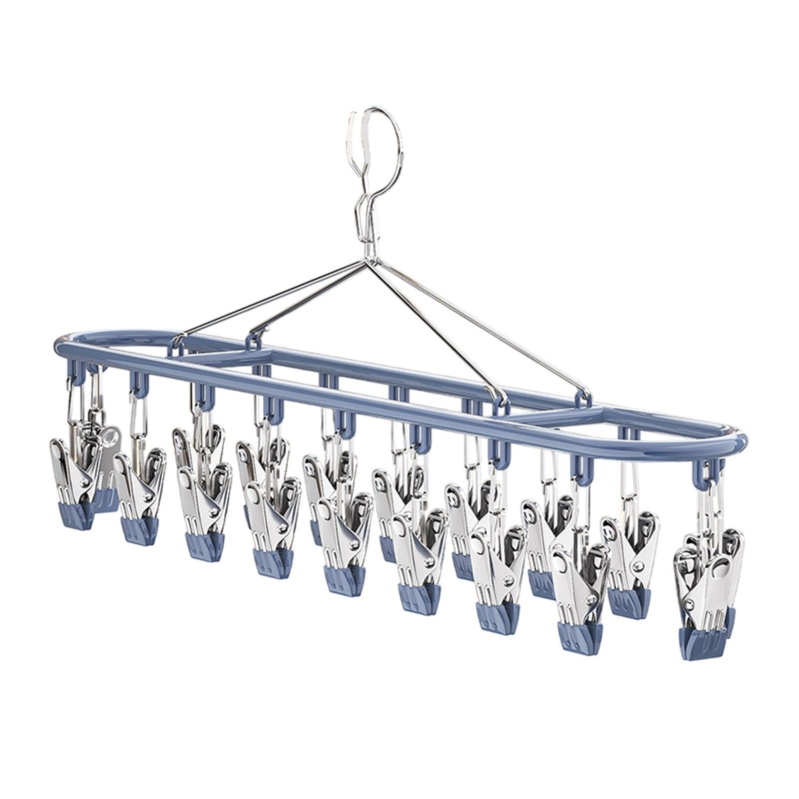 Pixzcsa Compact Steel Socks Drying Rack Efficiently Hanging Socks Baby