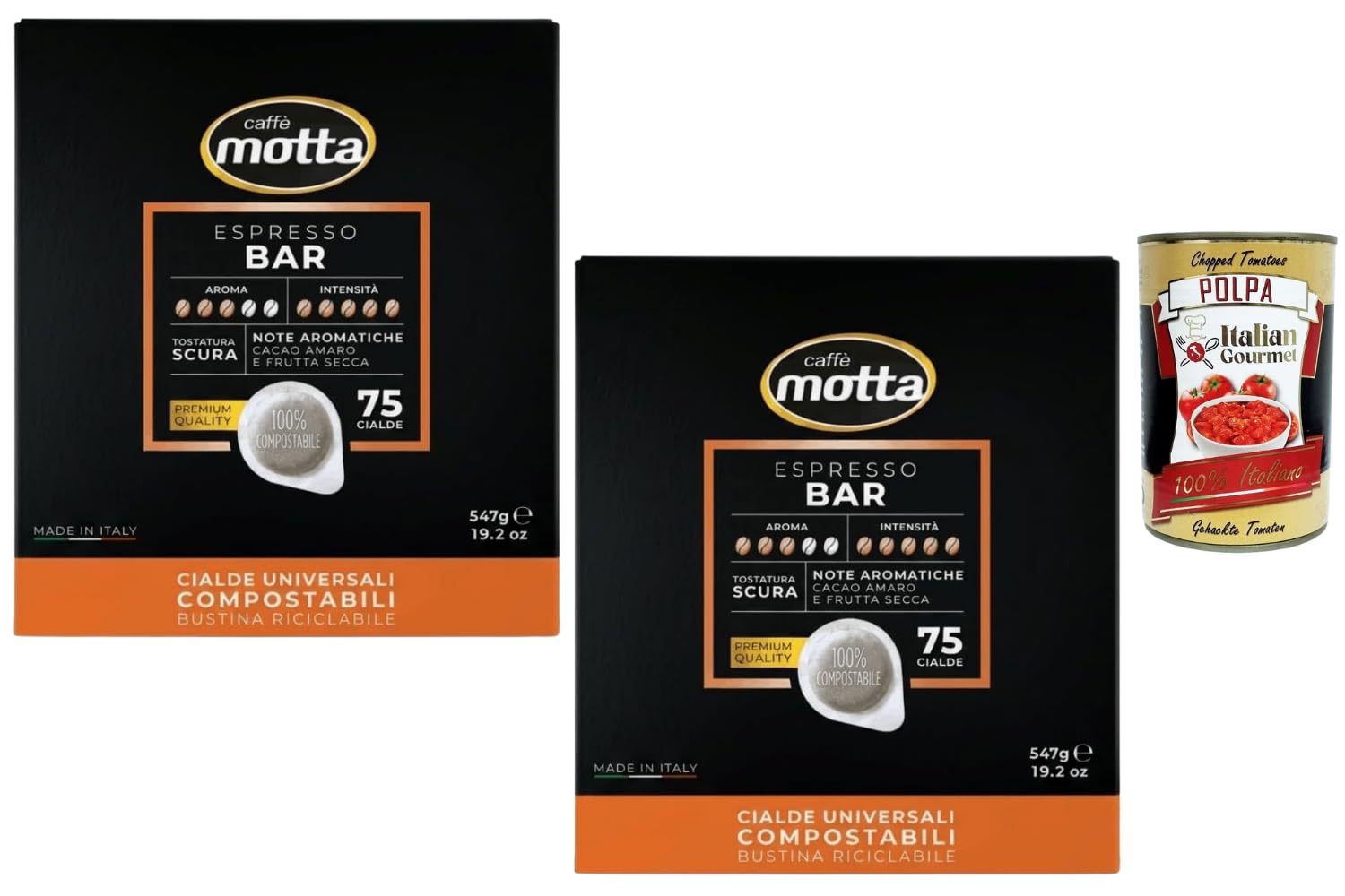 Italian Gourmet Caffe Motta Cialde E.S.E. Kaffeepads Espresso Bar 150 Stück