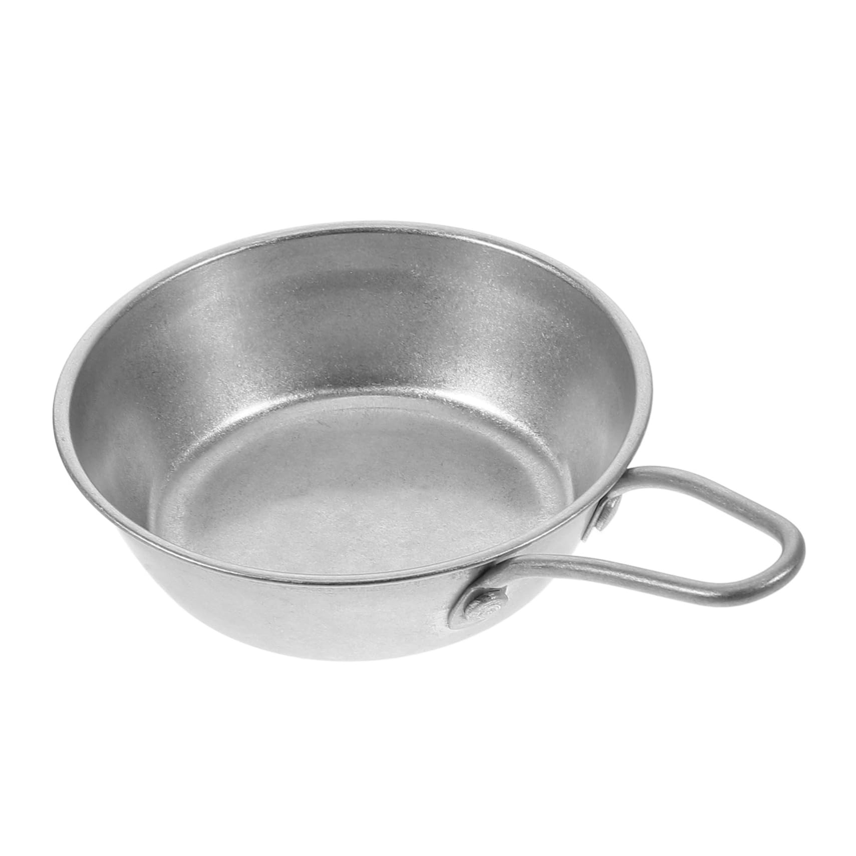 OSOLADY Vintage Korean Stainless Steel Camping Bowl Lightweight Durable and Heat Resistant Outdoor Dish for Cooking Serving and Grilling for Picnics and Hiking Activities