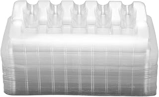 50pcs Tattoo Cartridge Needle Holder, Transparent disposables Tattoo Cartridge Needle Trays Tattoo Cartridge Needle Plates, Needle Holder Needle Toner Cup Cartridge Holder