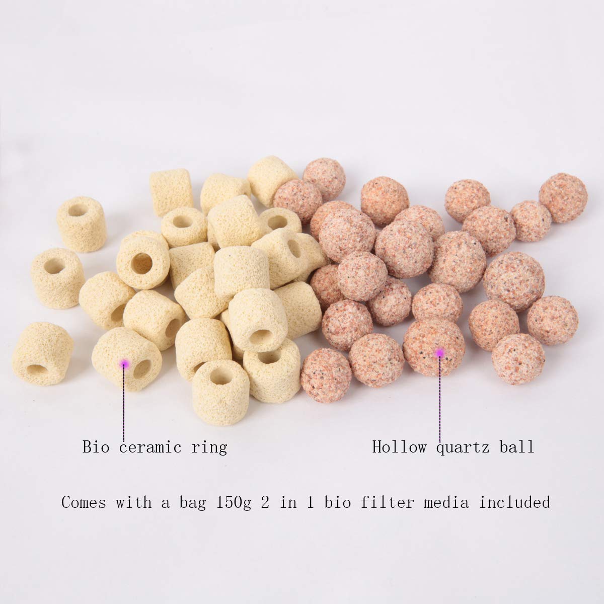 Snapklik.com : Powkoo Aquarium Double Sponge Filter Bio Filter Sponges ...