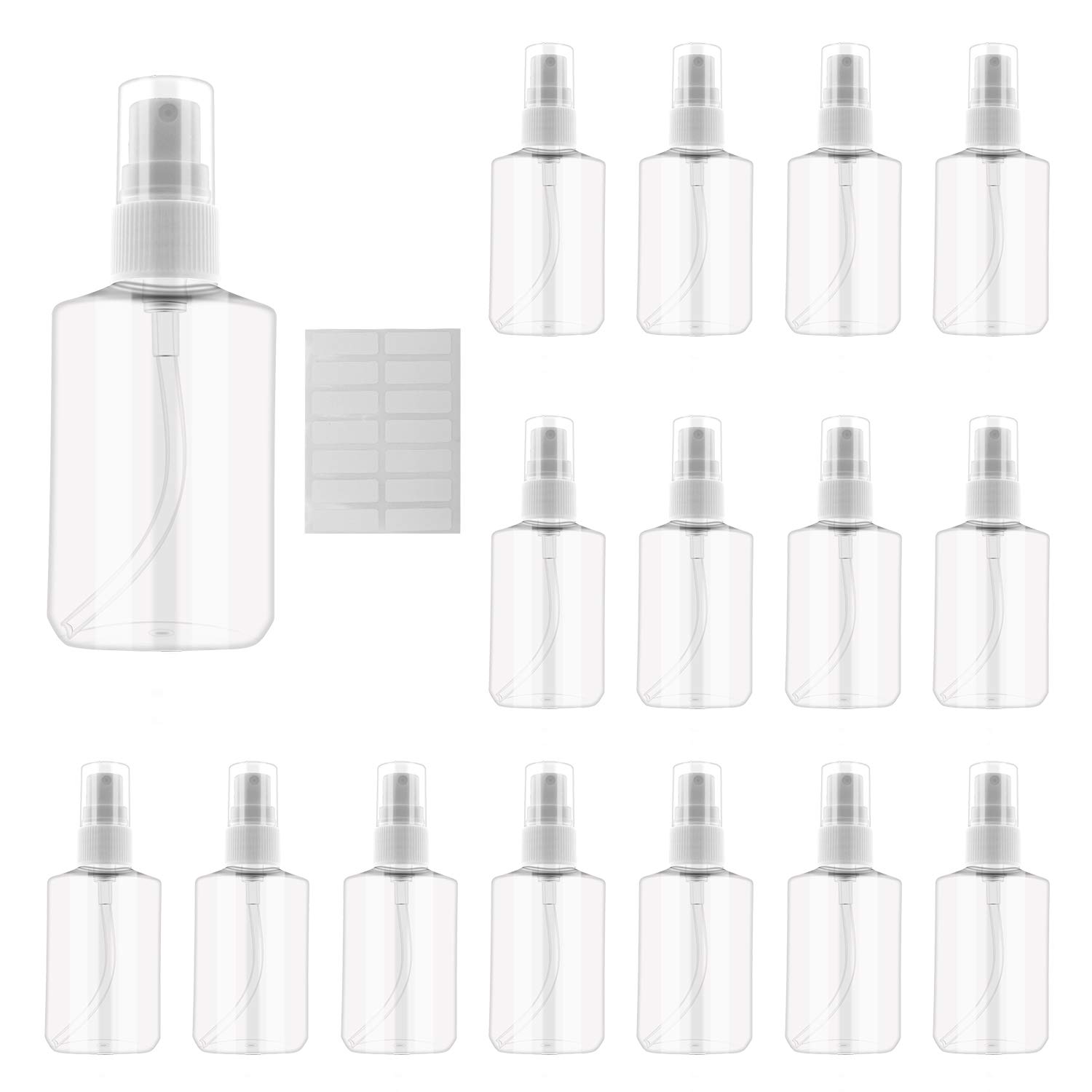 INNOLIFE Small Spray Bottles Oval Bottles Plastic