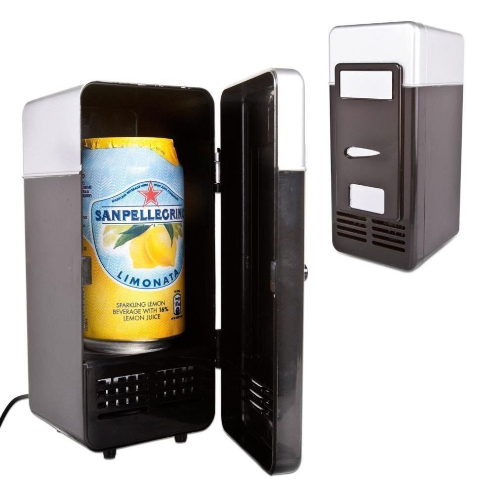 ThreeH New Mini USB Fridge Cooler Beverage Drink Cans Cooler/Warmer Refrigerator for Laptop PC Computer Black H-UF05Black - Image 3
